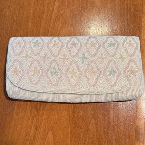 Elegant Vintage Cream and Pastel Women's Clutch
